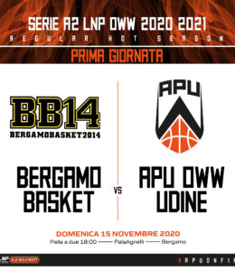 L’Apu Old Wild West Udine debutterà domenica 15 novembre a Bergamo