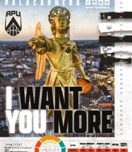 #IWantYouMore: la campagna abbonamenti 2023-2024 dell’Apu Udine