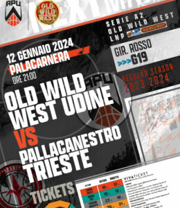 Comincia oggi la prevendita per il derby contro Trieste in programma venerdì 12 gennaio alle 21.00